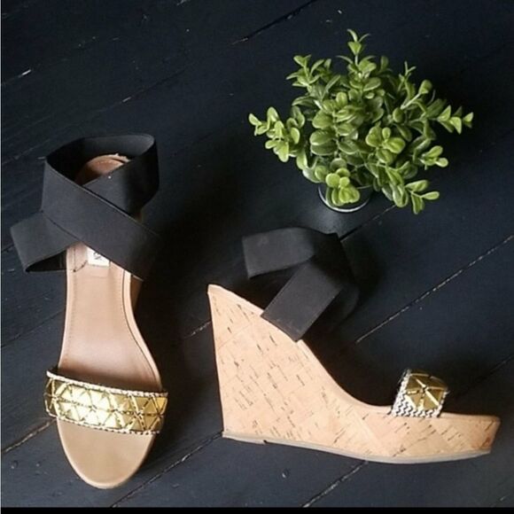 🍂 Steve Madden Roperr Wedges - Picture 1 of 8